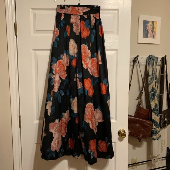 Floor Length Flower Skirt - Picture 2 of 4